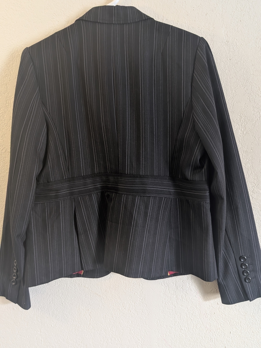 George Black Pinstripe Blazer